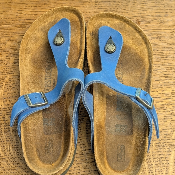 Birkenstock Blue Suede Sandals - Picture 6 of 6